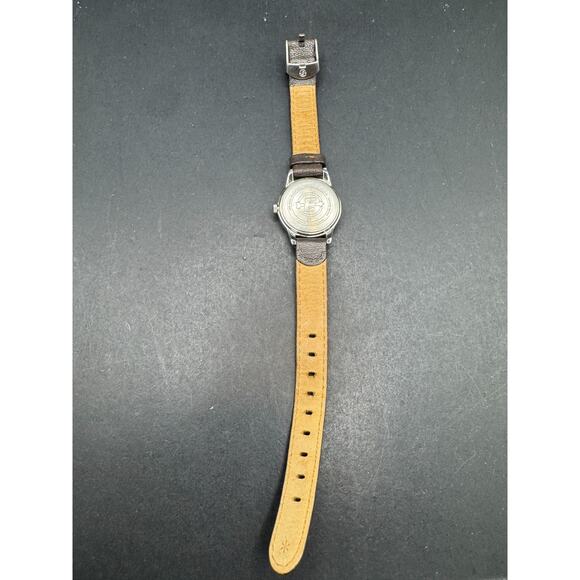 Vtg Timex Expedition Watch Women's 26mm Indiglo WR 50M Brown Leather Strap - Picture 6 of 8